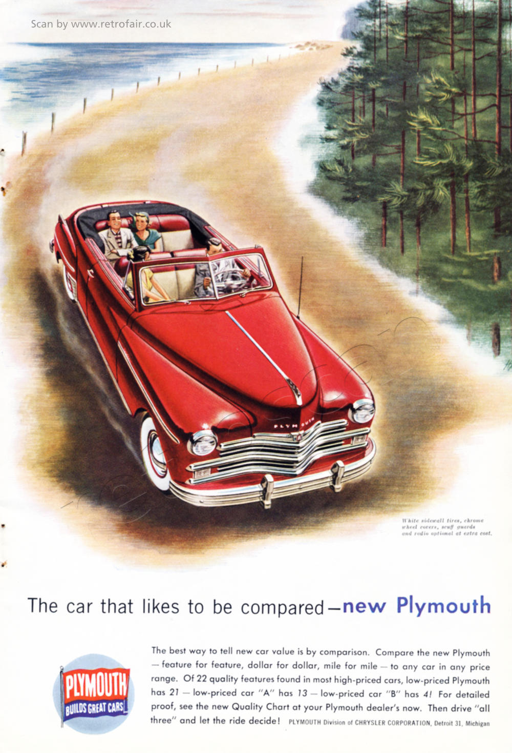 1949 Plymouth Cars ad