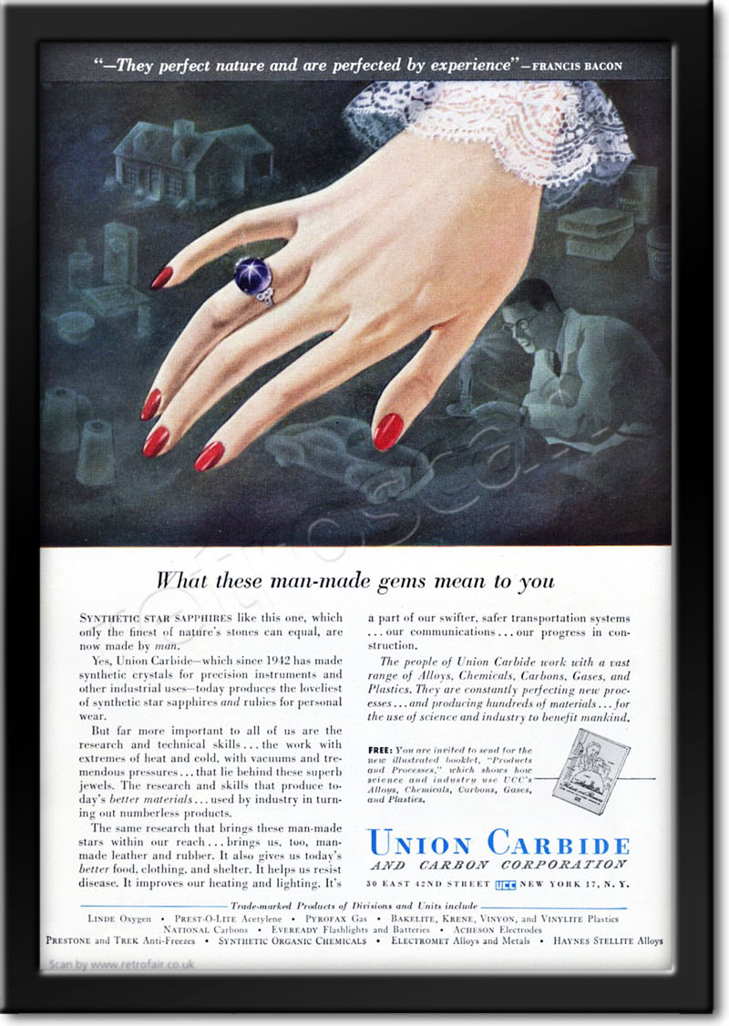 vintage 1949 Union Carbide ad