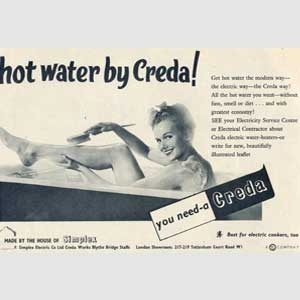 1954 Creda Water Heaters - vintage ad