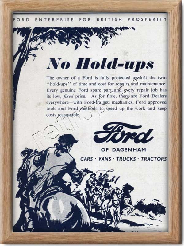 1949 vintage Ford Service advert