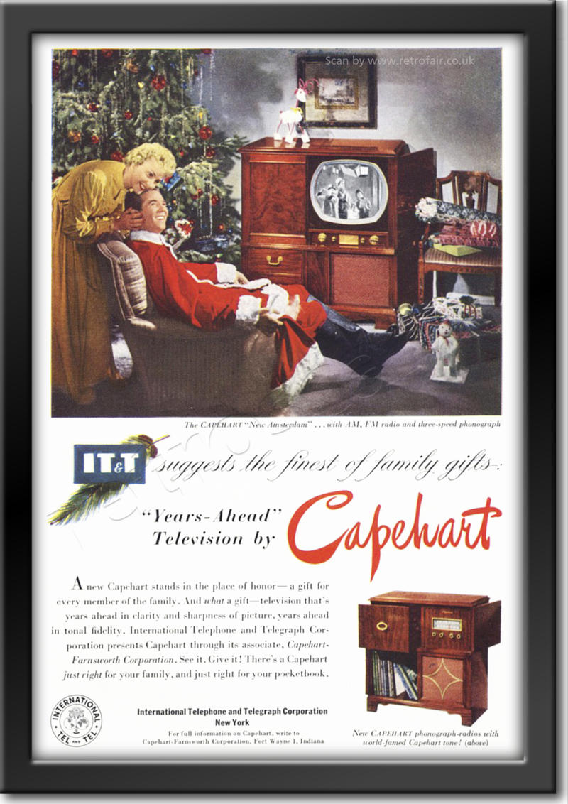 1950 Capehart Television ad