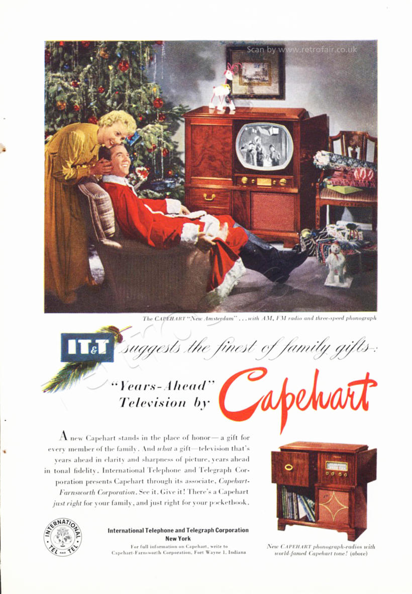 vintage 1950 Capehart Television