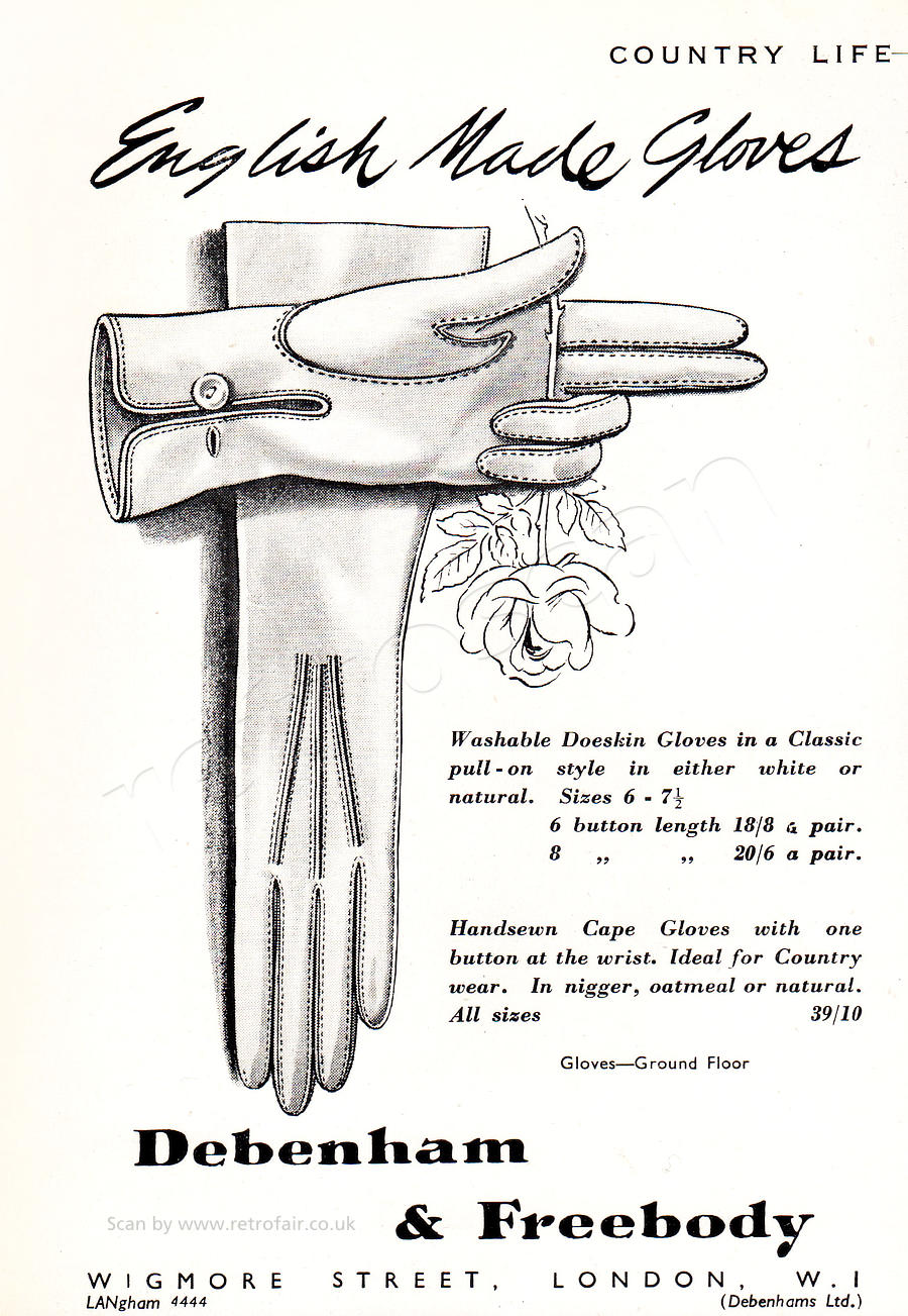 1950 Debenham & Freebody - Gloves 