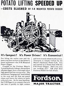1950 Fordson Major vintage ad
