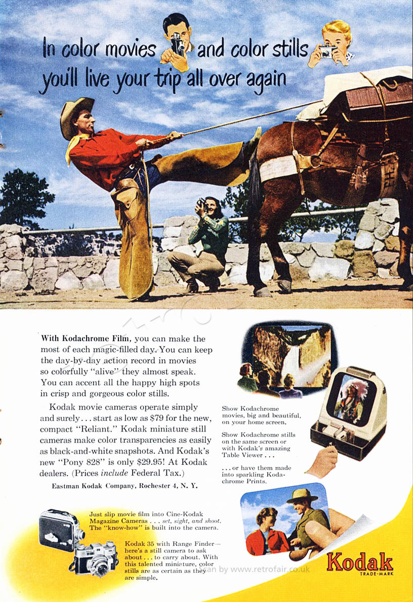 1950 Kodak vintage ad