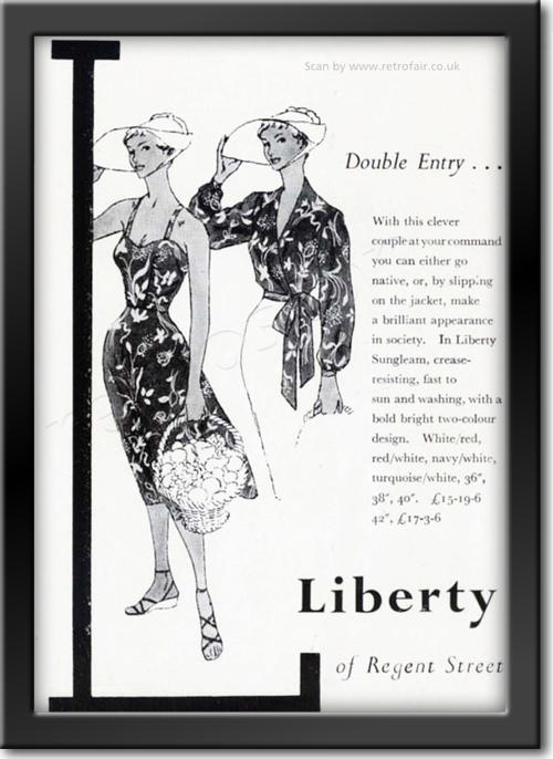 1950 vintage  Liberty  Ad