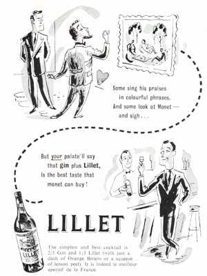 1950 Lillet - Vintage Ad