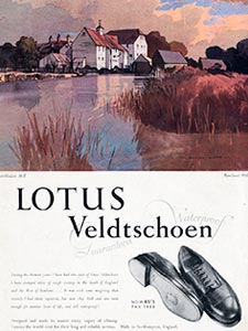  1950 Lotus Veldtshoen vintage ad