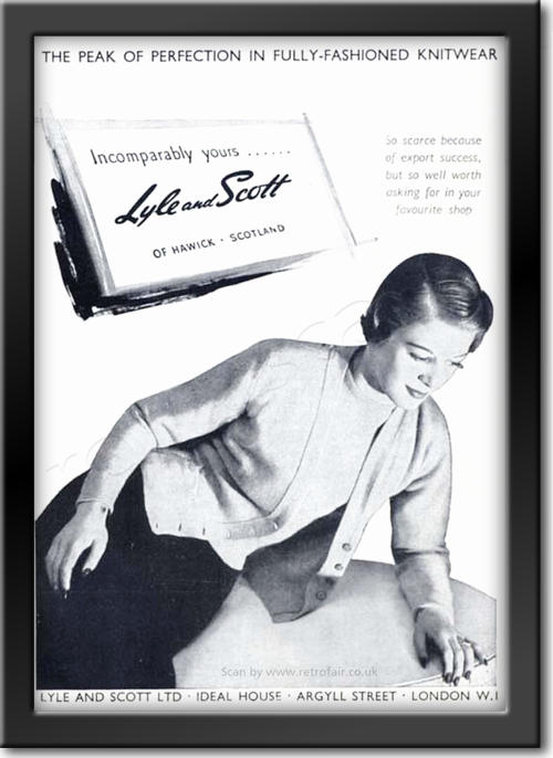 1950 vintage Lyle & Scott Ad