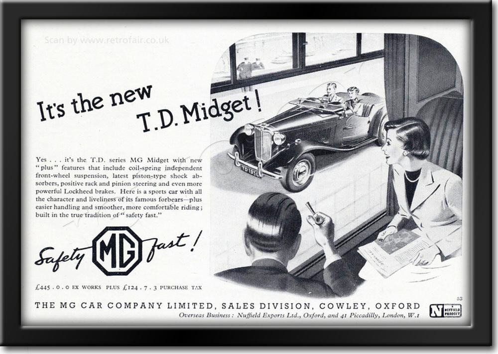 vintage MG TD Midget 