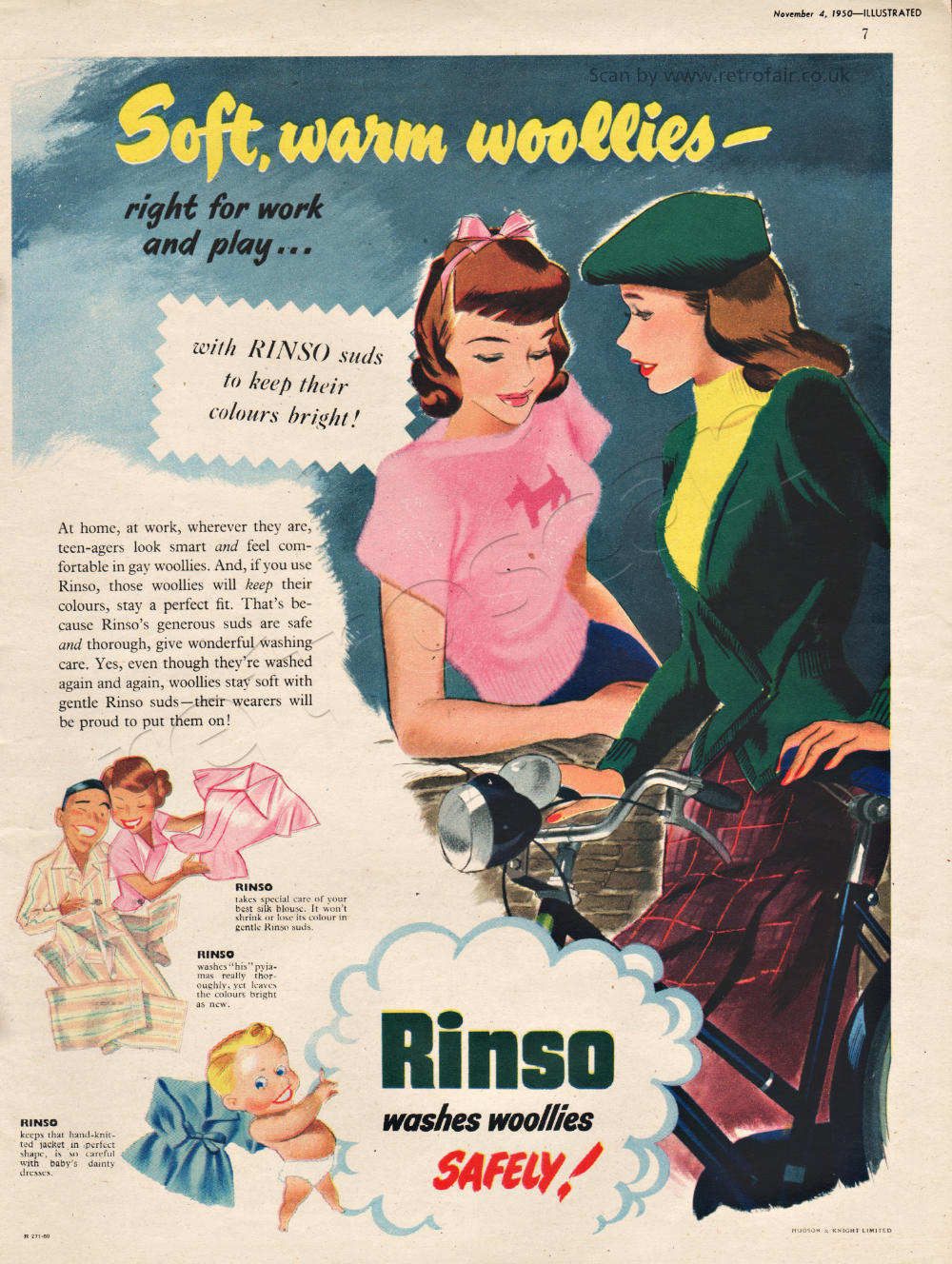 1950 Rinso Washing Powder ad