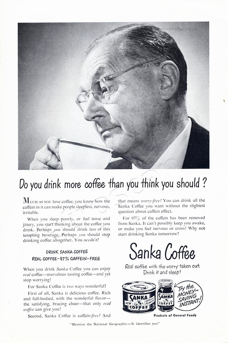 1950 Sanka Coffee - unframed