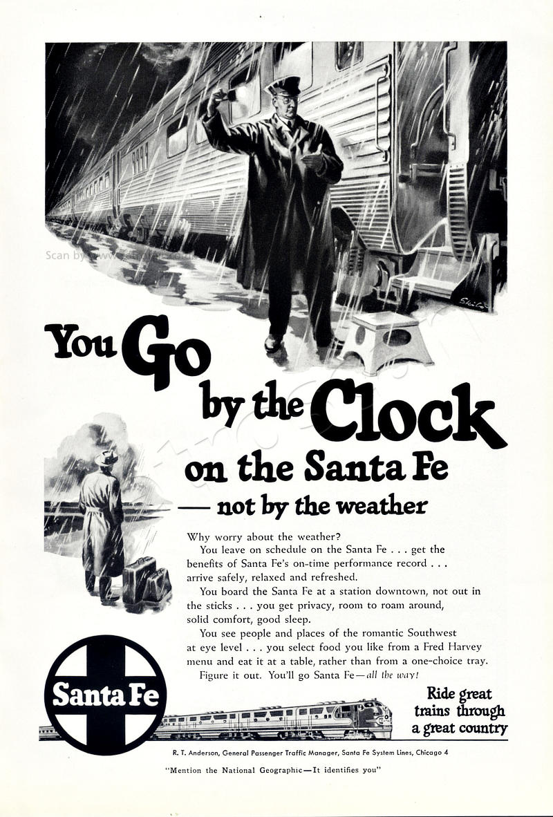 1950 Santa Fe Railroad
