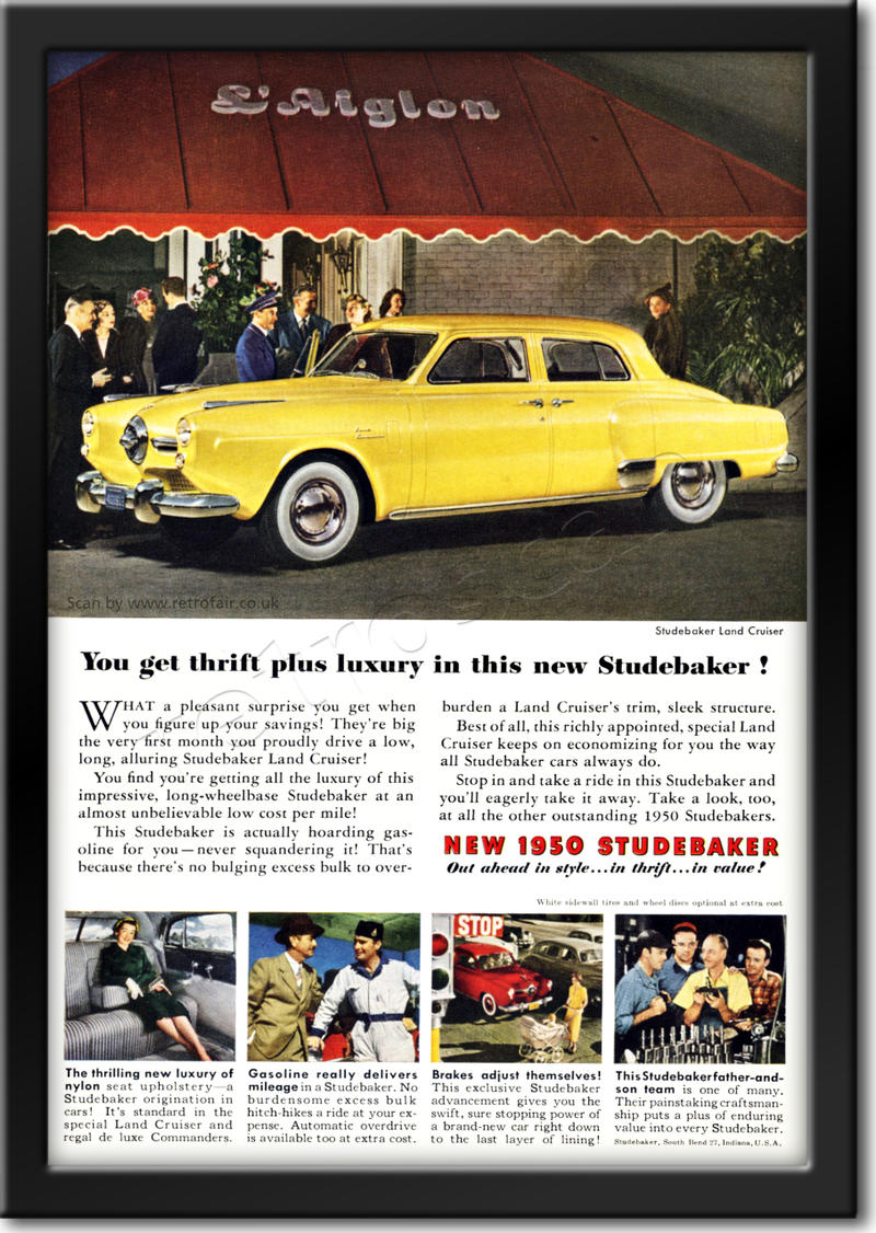 vintage 1950 Studebaker ad