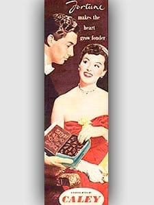1953 Caley Fortune ​Chocolates - vintage ad