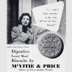 vintage McVitie & Price ad