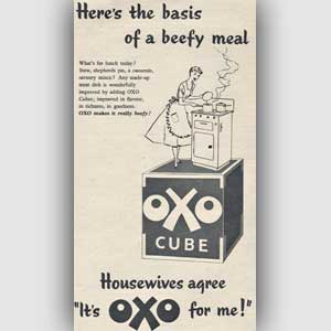 1955 OXO Cubes - vintage ad