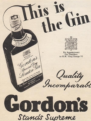 1951 Gordon's Gin - vintage ad