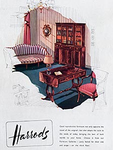 1951 Harrods vintage ad