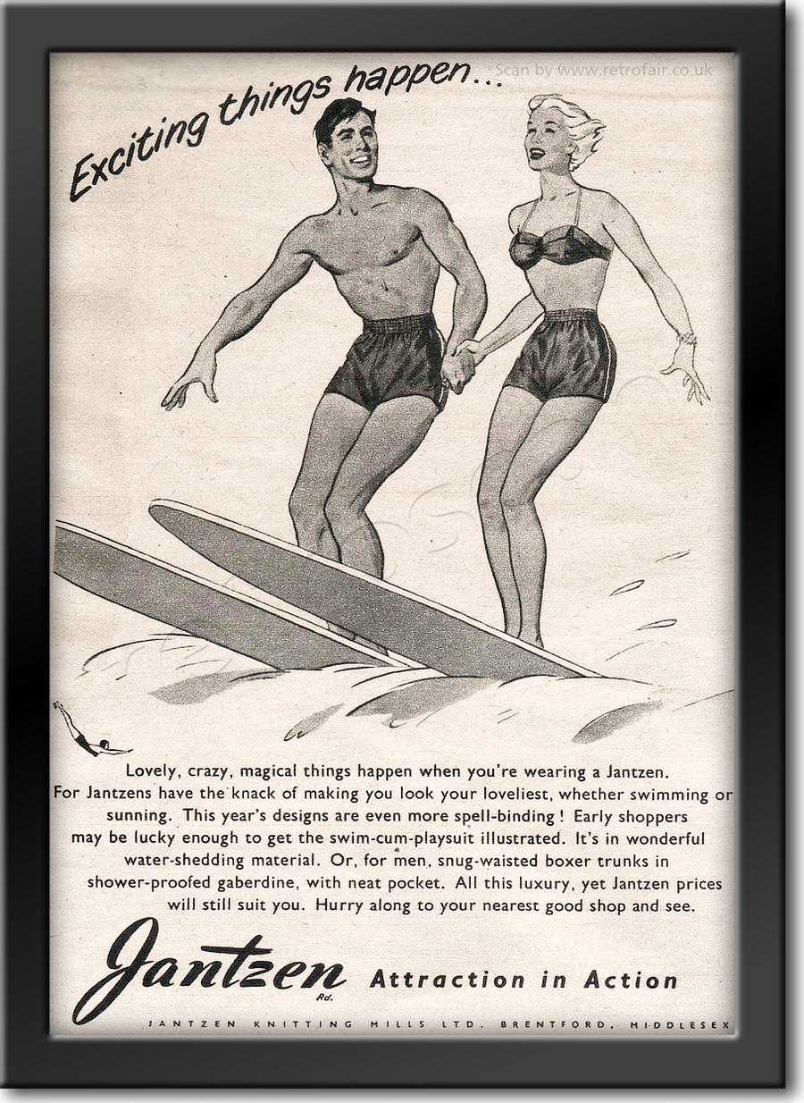 1951 Jantzen Swimwear - framed preview vintage ad