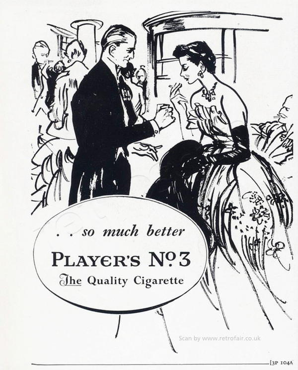 1951 Player's No. 3 Cigarettes