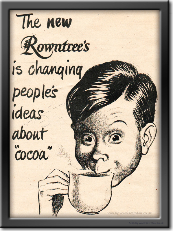 1951 Rowntree's Cocoa - vintage magazine ad