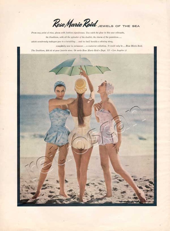 1954 Rose Marie Reid Swimwear vintage ad