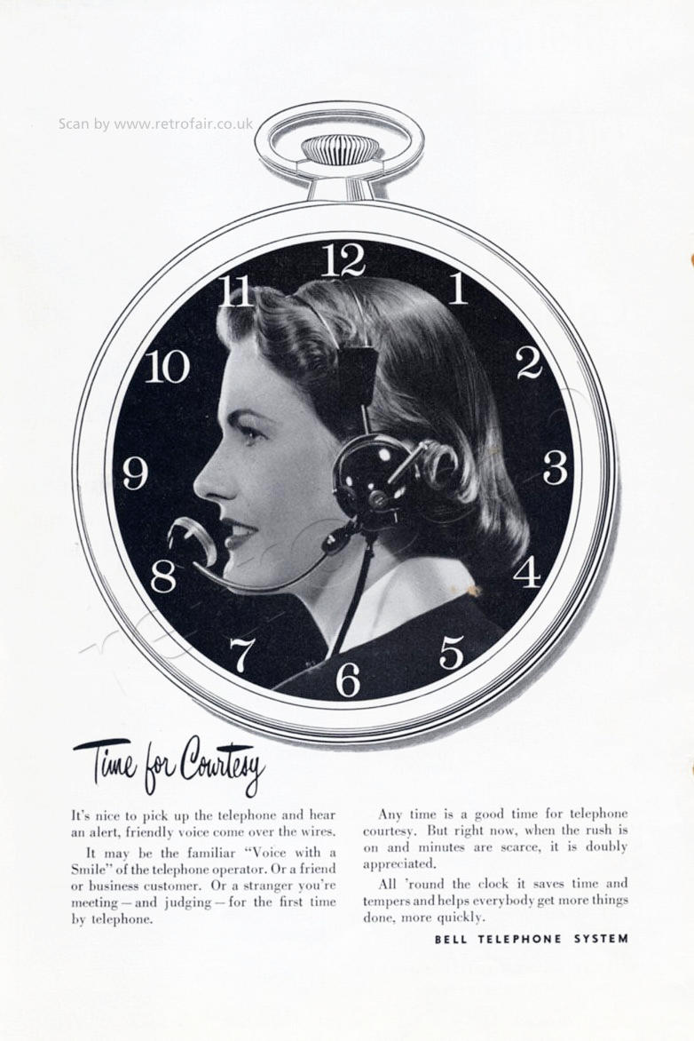 1952 Bell Telephone Clock 