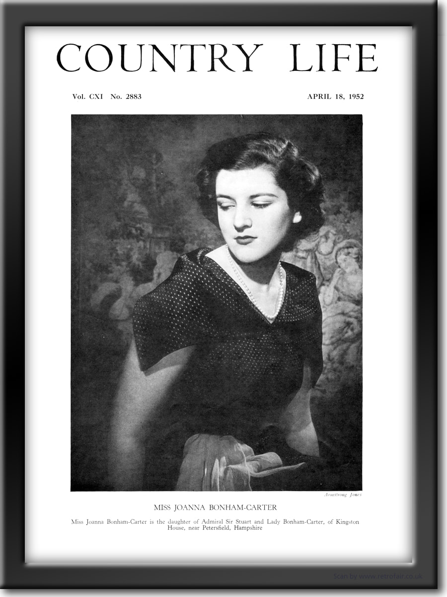 Miss Joanna Bonham-Carter Country Life Portrait 1952