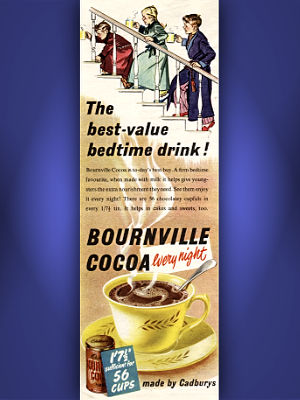 1952 ​Bournville Cocoa - vintage ad
