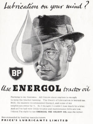 1952 BP Energol - vintage ad