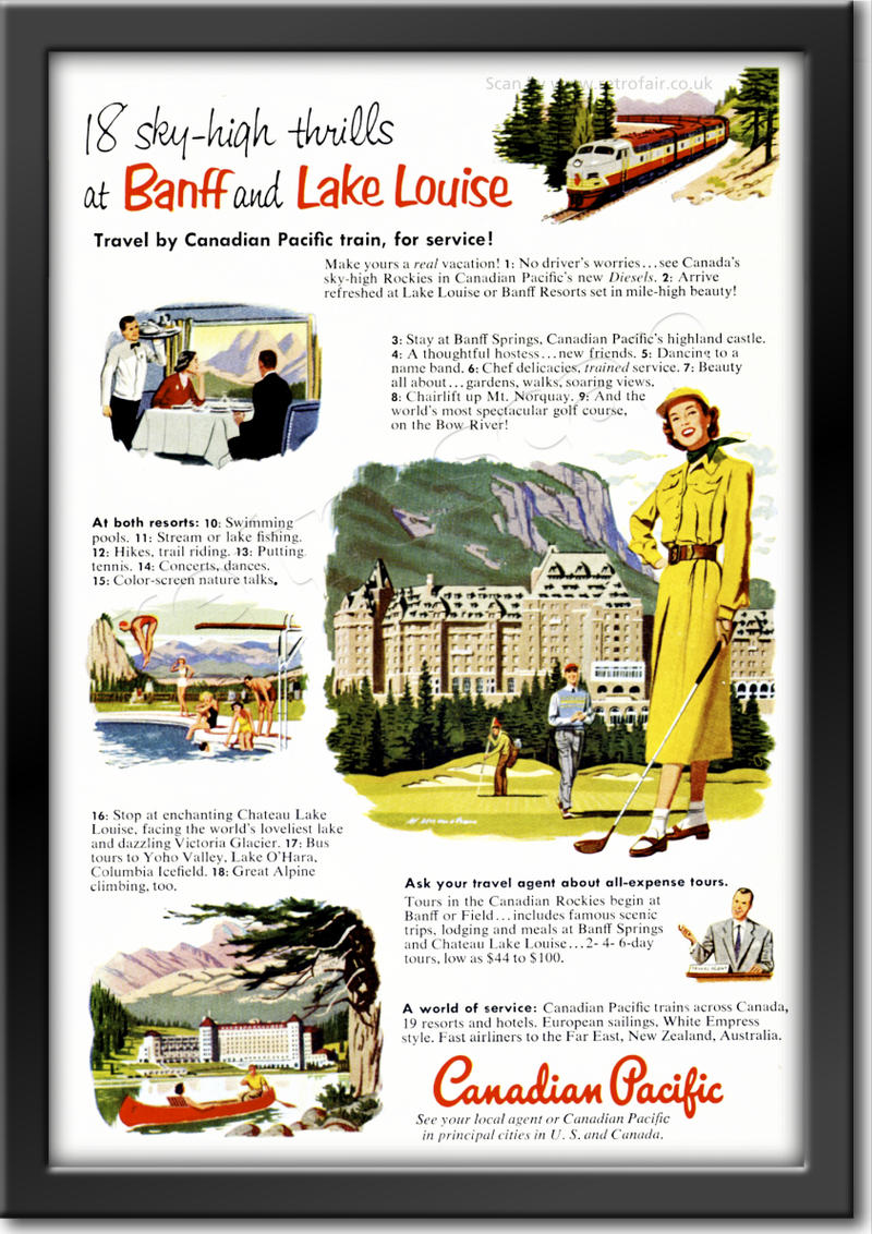 1952 vintage Canadian Pacific  ad