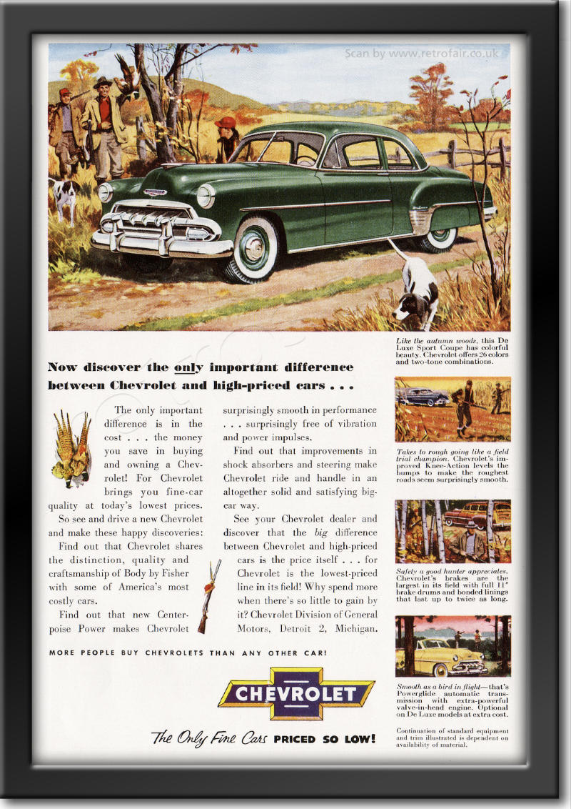 1952 Chevrolet - framed preview retro