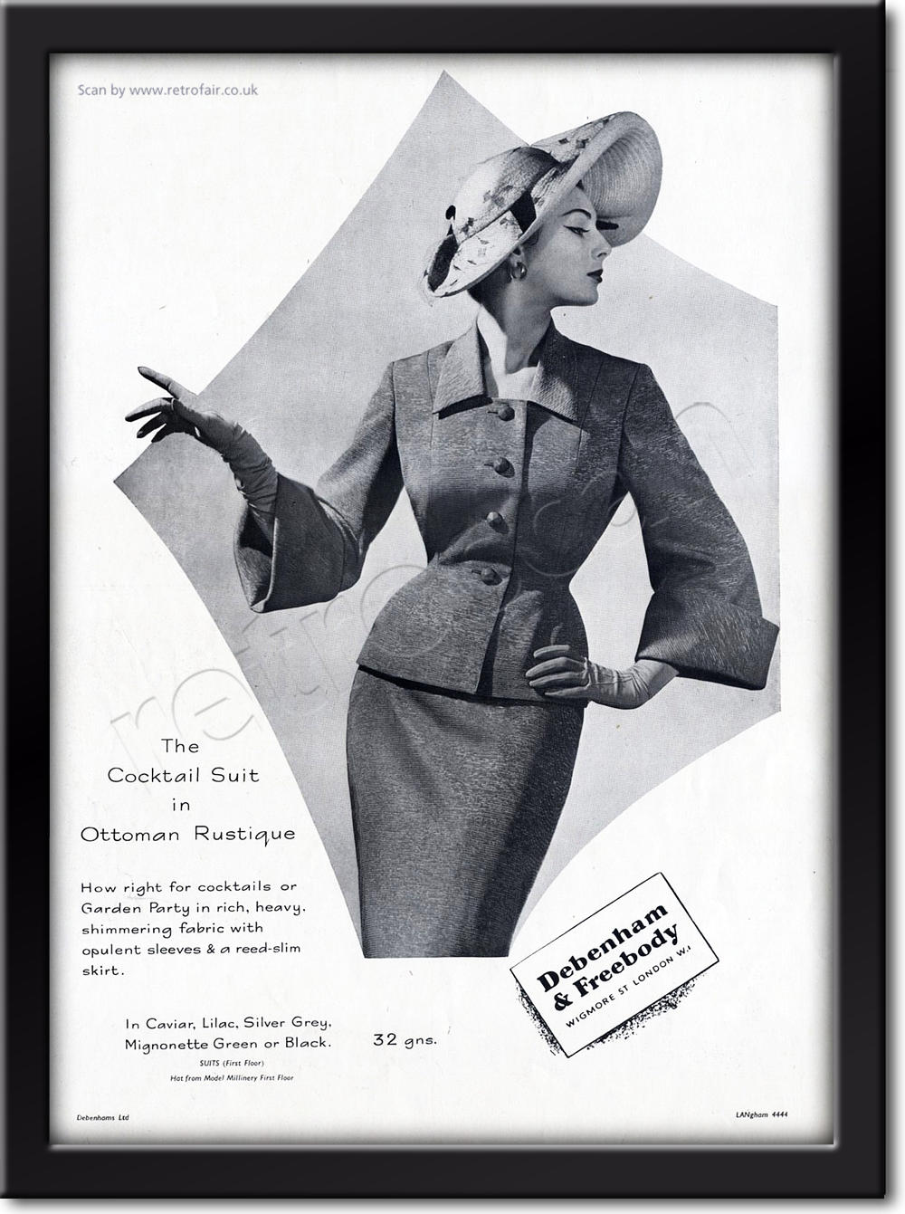 vintage 1951 Debenham & Freebody ad