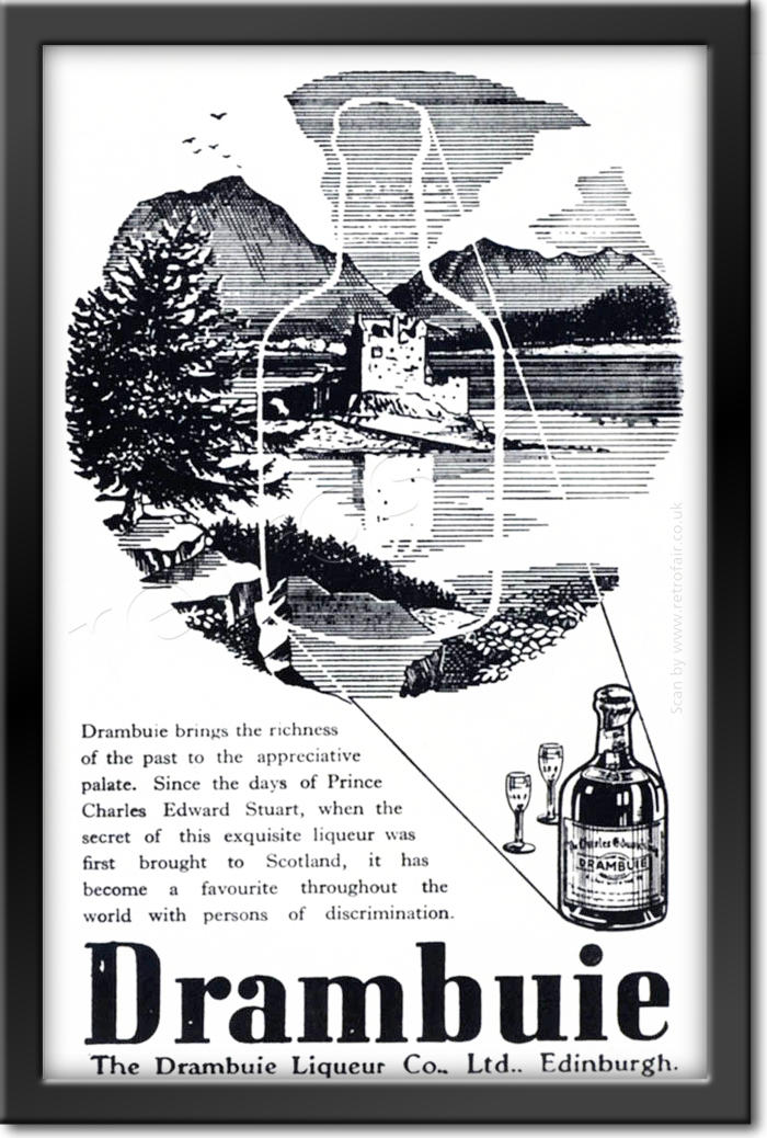 1952 vintage Drambuie ad