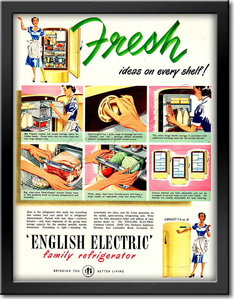1952 English Electric - framed preview retro