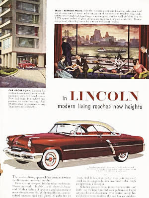  1952 Ford Lincoln - vintage ad