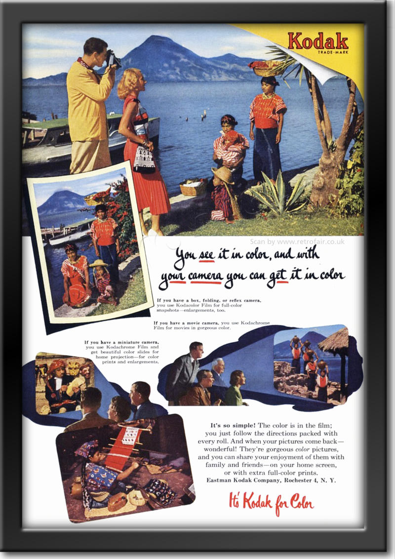 1952 Kodak  retro ad