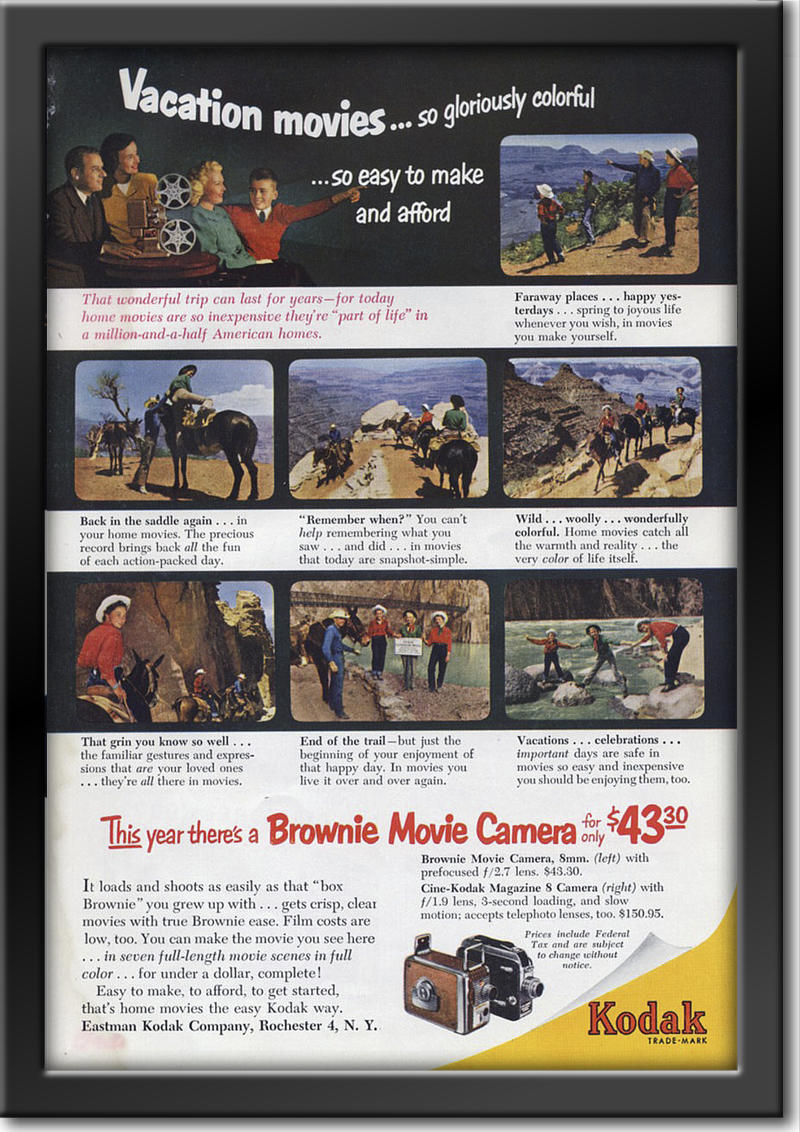 1952 vintage Kodak Brownie advert