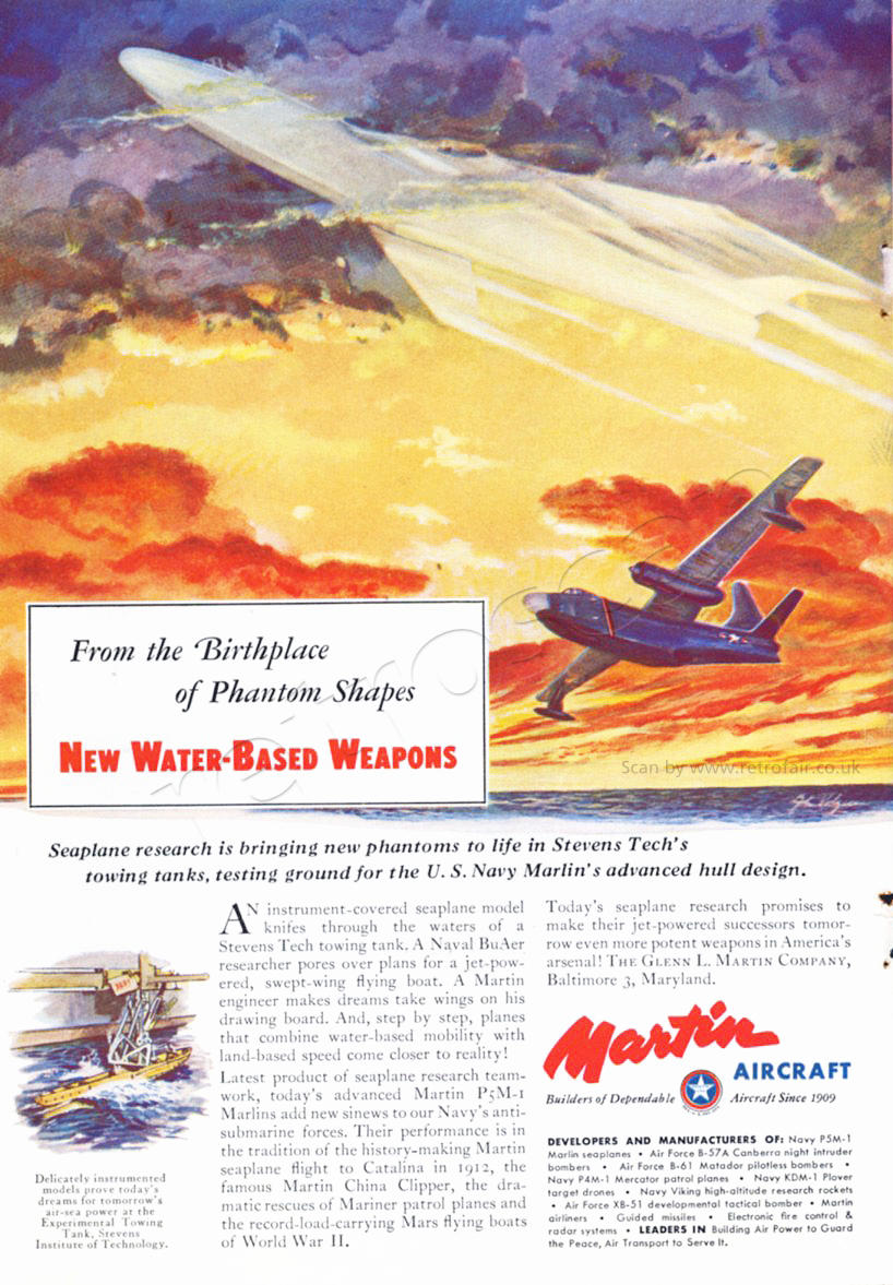 vintage 1952  Martin Aircraft ad