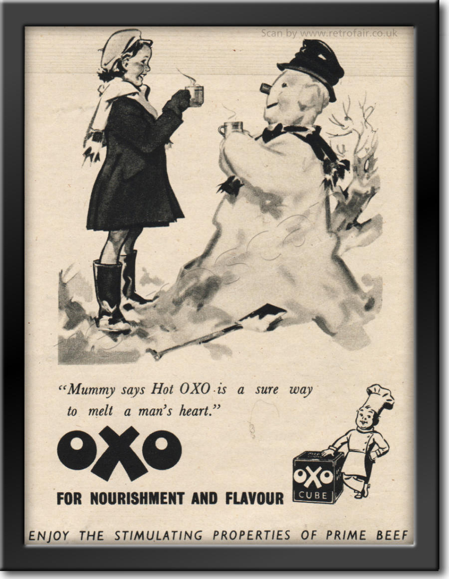 Vintage OXO Beef Cubes advert