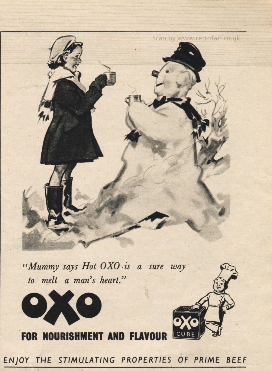 1952 OXO Beef Cubes ad