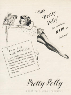 1952 Pretty Polly Stockings advert