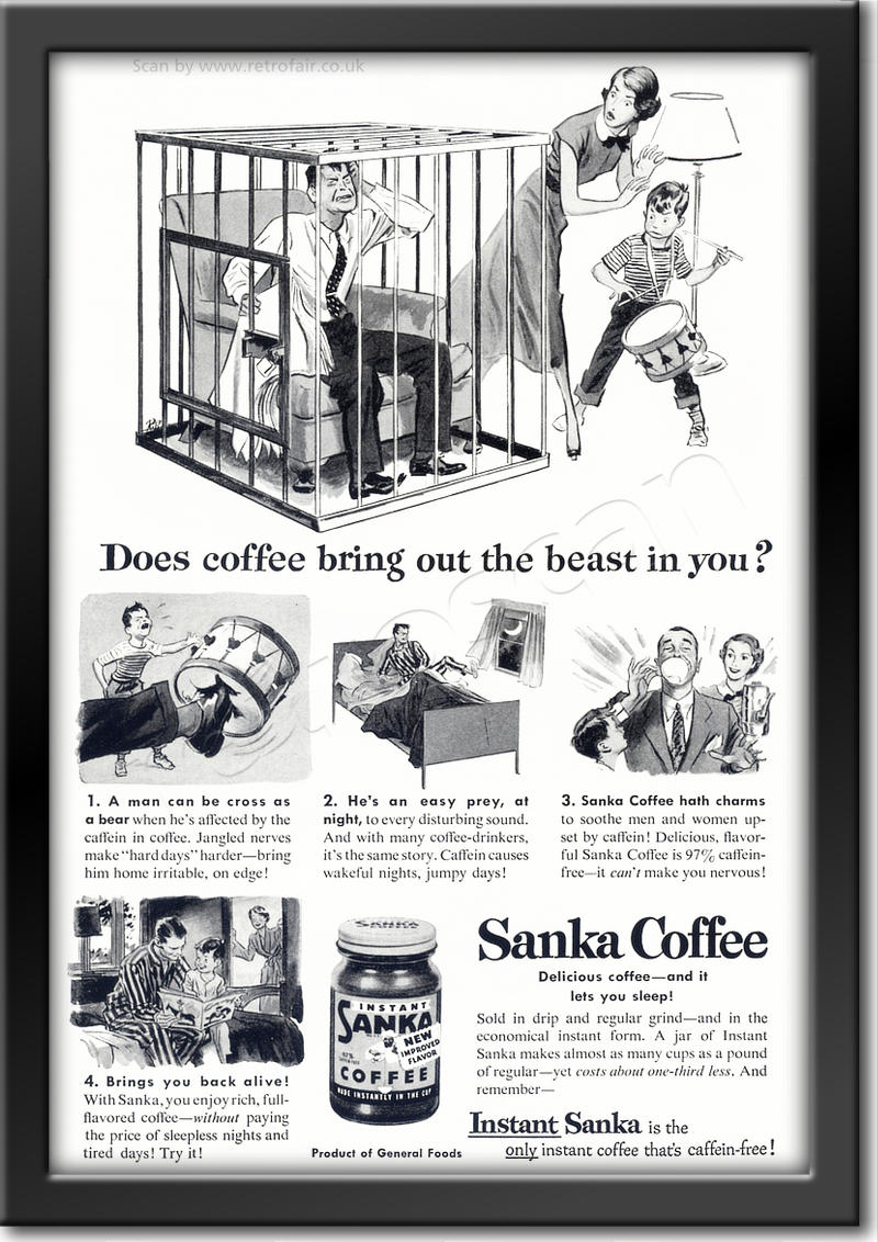 1952 Sanka Coffee  - framed preview
