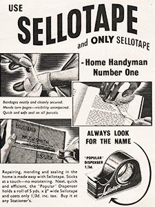 1952 ​Sellotape - vintage ad