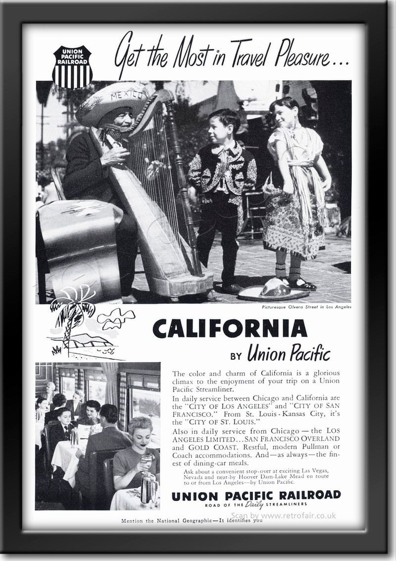 1952 vintage Union Pacific advert