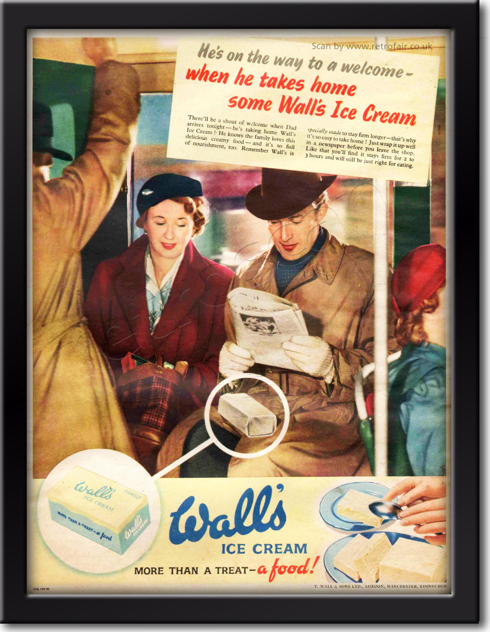 retro Wall's Ice Cream  advert