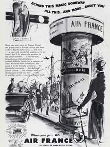 1949 Air France - vintage ad