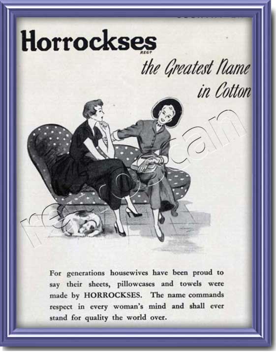 vintage 1950 Horrockses advert