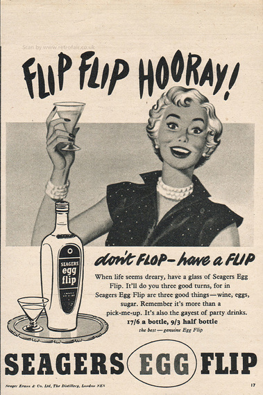 1953 Seagers Egg Flip - unframed vintage ad
